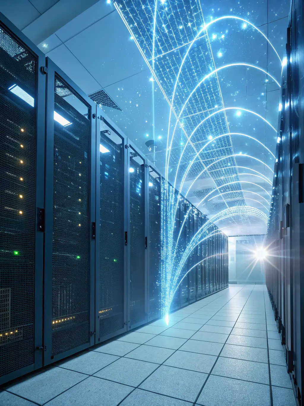 A visual representation of digital traffic flowing through various online platforms, optimized for maximum visibility and engagement by Synbiox's technology.